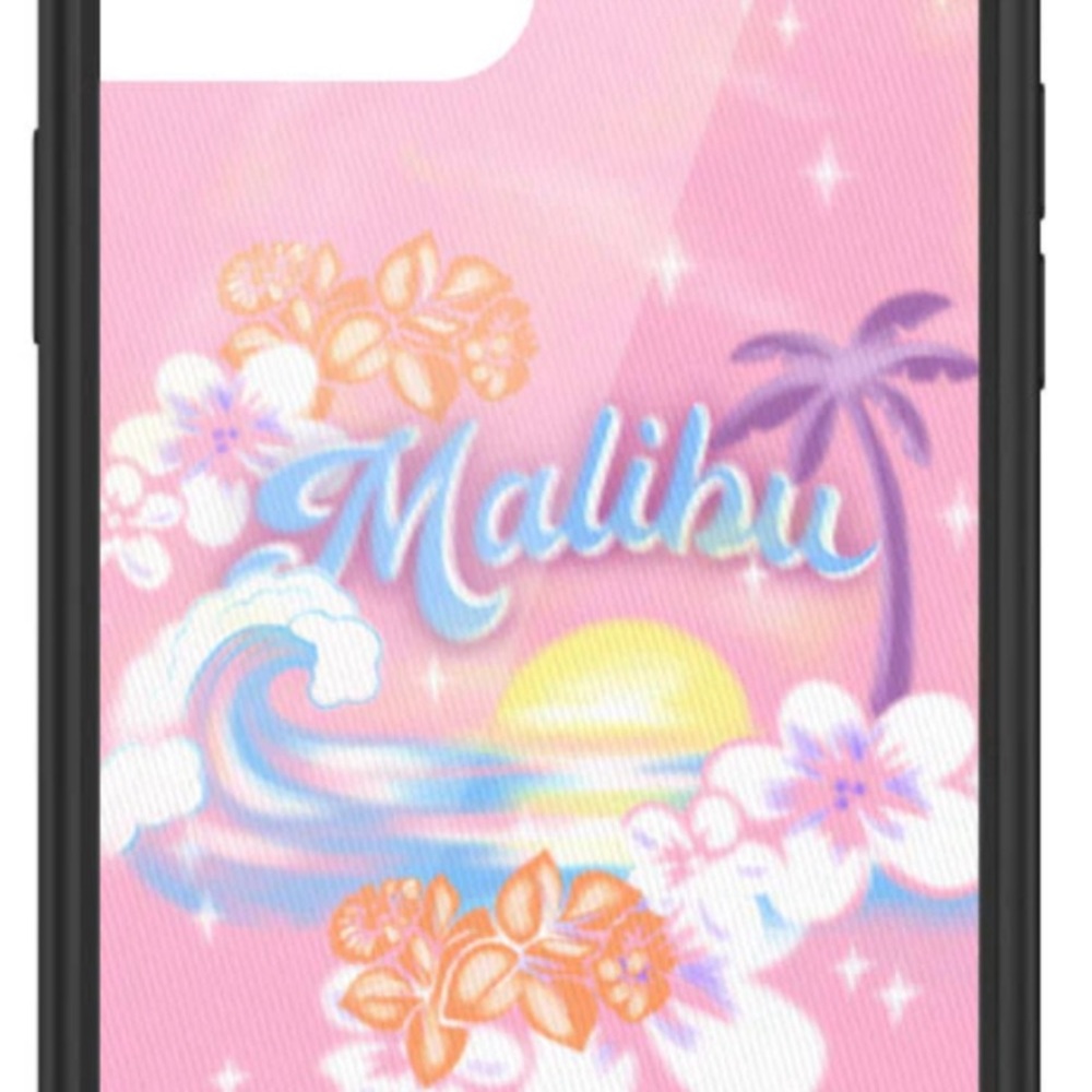 Wildflowers-Frankies Bikinis Pink Swirl Design Phone Case